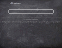 Tablet Screenshot of abloggr.com